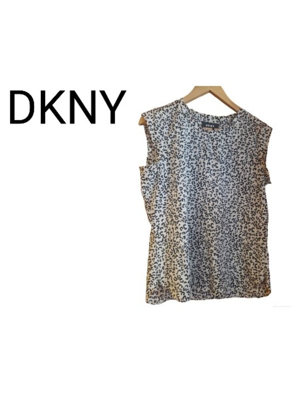 DKNY Animal Print Sleeveless Tank